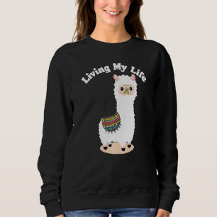 Sweatshirt Vie Ma Vie Guanaco Llama Vicuna Breeder Alpaca
