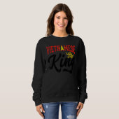 Sweatshirt Vietnamese King Vietnam Vietnamese Vietnam Flag (Devant entier)