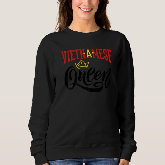 Sweatshirt Vietnamese Queen Vietnam Vietnamese Vietnam Flag P (Devant)