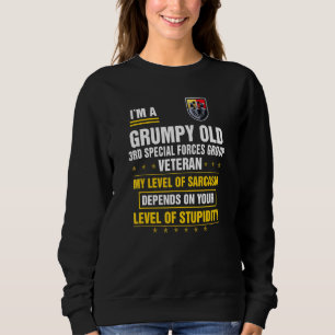 Sweatshirt Vieux 3e Groupe des forces spéciales grincheux Pèr