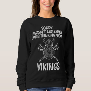 Sweatshirt Viking Cool Pour Hommes Femmes Épée Pirate Bateau