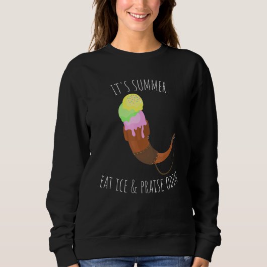 Sweatshirt Viking Summer Ice Viking Mythologie Cool Course no (Devant)