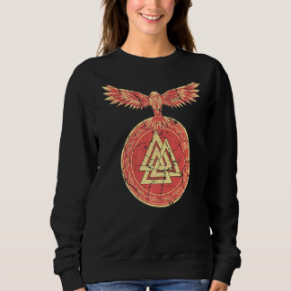 Sweatshirt Vikings Rune Valknut Wotan noeud Odin