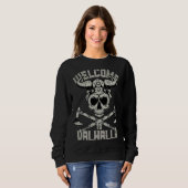 Sweatshirt Vikings Welcome to Valhalla for Viking Northmen (Devant entier)