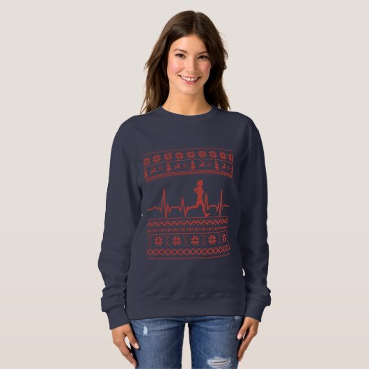 Sweatshirt Vilain pull de Noël (Devant entier)