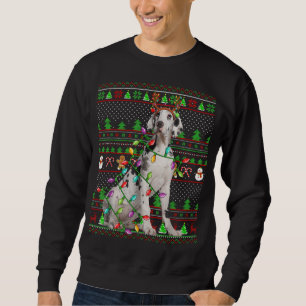 Sweatshirt Vilain style de sueur de Noël éclat grand chien Da