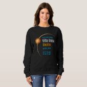Sweatshirt Villa Unión Sinaloa Mexique Total Solar Eclipse 20 (Devant entier)