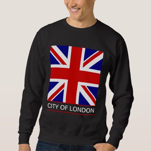 Sweatshirt Ville de Londres - drapeau d'Union Jack (Devant)