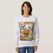 Sweatshirt ville d'Halloween  (Devant entier)