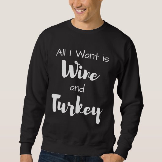 Sweatshirt Vin & amp Turquie ajusté (Devant)