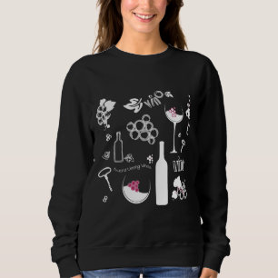 Sweatshirt Vin Arrière - plan Motif foncé
