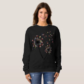 Sweatshirt vin de dandelion verre d'amour vin cadeau vin (Devant entier)