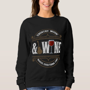 Sweatshirt Vin de musique country