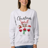 SWEATSHIRT VIN D'ESPRIT DE NOËL (Devant)