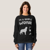 Sweatshirt Vin Golden Retriever (Devant entier)