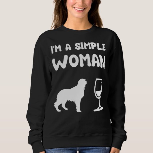 Sweatshirt Vin Golden Retriever (Devant)