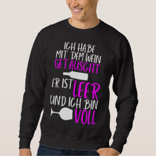 Sweatshirt Vin Idée Rouge Vin Verre