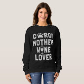 Sweatshirt Vin Mère Corgi (Devant entier)