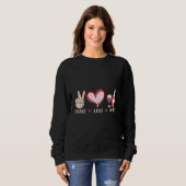 Sweatshirt Vin Peace Love (Devant entier)