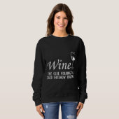 Sweatshirt Vin Pour Hommes Femmes (Devant entier)