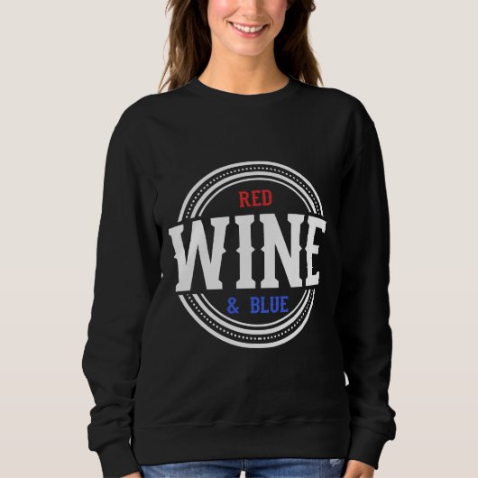 Sweatshirt Vin Rouge Et Vin Bleu (Devant)