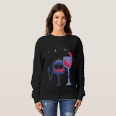 Sweatshirt Vin Un Accrochage En Verre (Devant entier)