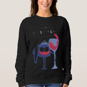 Sweatshirt Vin Un Accrochage En Verre