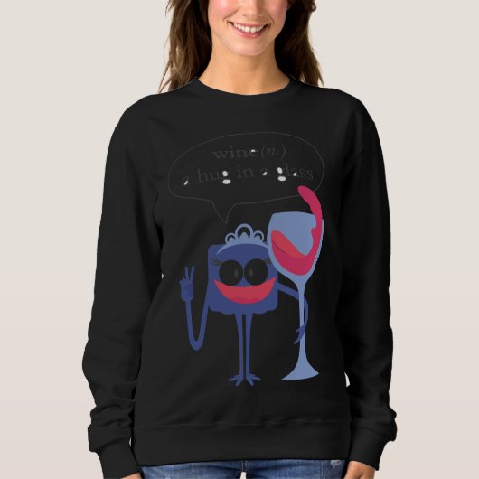 Sweatshirt Vin Un Accrochage En Verre (Devant)