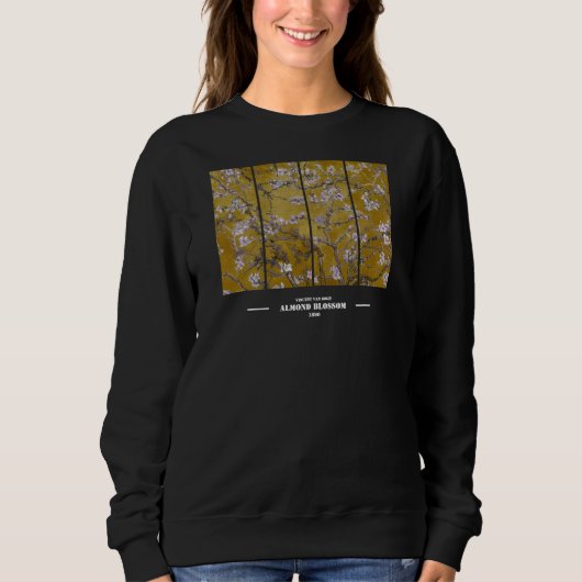 Sweatshirt Vincent Van Gogh Fleur d'amandier  (Devant)