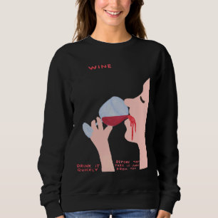 Sweatshirt Vins Davids Boire Rapidement