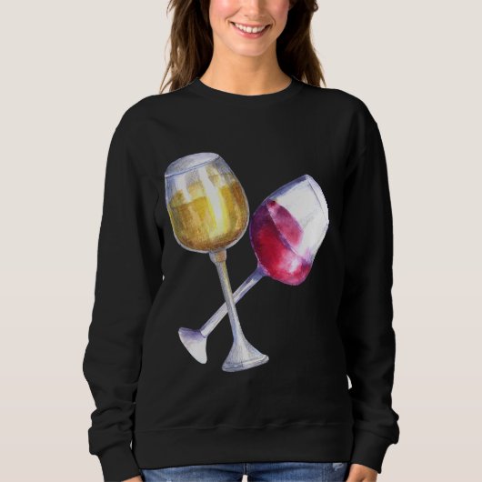 Sweatshirt Vins Rouge Et Blanc (Devant)