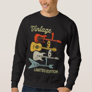 Sweatshirt Vintage 1961 Anniversaire Guitare 61e Anniversaire