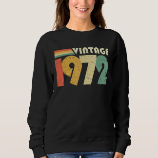 Sweatshirt Vintage 1972 50ème Anniversaire Distorti Pour Homm