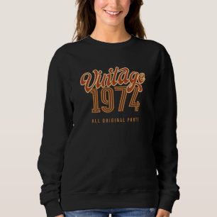 Sweatshirt Vintage 1974 Toutes Les Pièces Originales Pour Hom