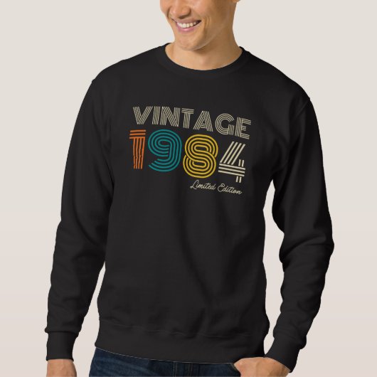 Sweatshirt Vintage 1984 40e anniversaire (Devant)