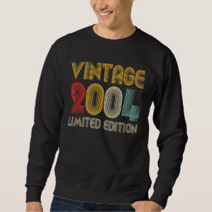 Sweatshirt Vintage 2004 18 Ans 18ème Anniversaire
