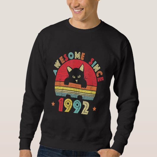 Sweatshirt Vintage 30ème anniversaire stupéfiant depuis 1992  (Devant)