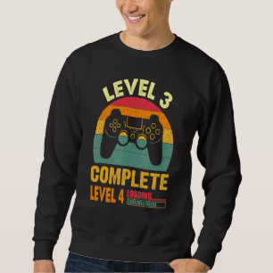 Sweatshirt Vintage 3e anniversaire Mariage Funny Niveau 3 Com