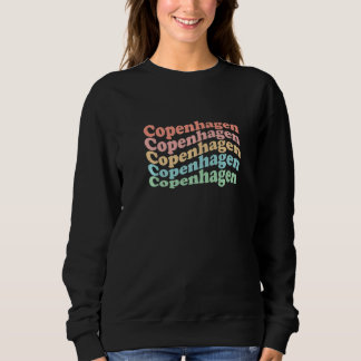 Sweatshirt Vintage 70's Denmark Hippie City - Retro Copenhage