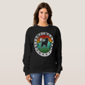 Sweatshirt Vintage Affenpinscher Retro Chien Maman Papa (Devant entier)