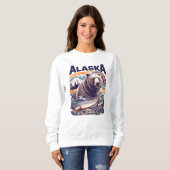 Sweatshirt Vintage Alaska (Devant entier)
