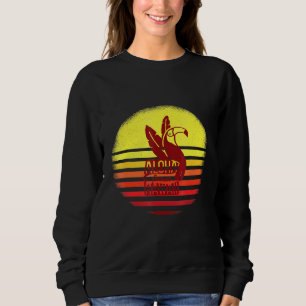 Sweatshirt Vintage Aloha Summer Beach Hawaii Island Party Tou
