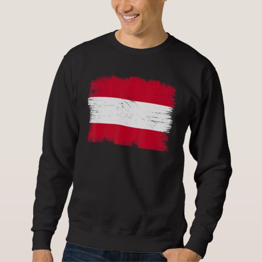Sweatshirt Vintage Austria Flag Austrian Independence Day (Devant)