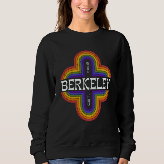 Sweatshirt Vintage Berkeley California 1866 souvenir (Devant)