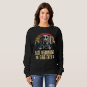 Sweatshirt Vintage Best Weimaraner Dad Ever  Dog Dad (Devant entier)