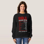 Sweatshirt Vintage Bible Emergency Numbers  Hotline Verses (Devant entier)