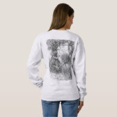 Sweatshirt Vintage Bicycle Garden Sketch (Dos entier)