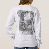 Sweatshirt Vintage Bicycle Garden Sketch (Dos)