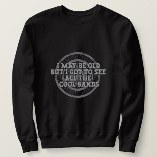 Sweatshirt vintage Black Band - Cadeau parfait (Design devant)
