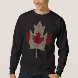 Sweatshirt Vintage Canada Drapeau Feuille d'érable Fierté can